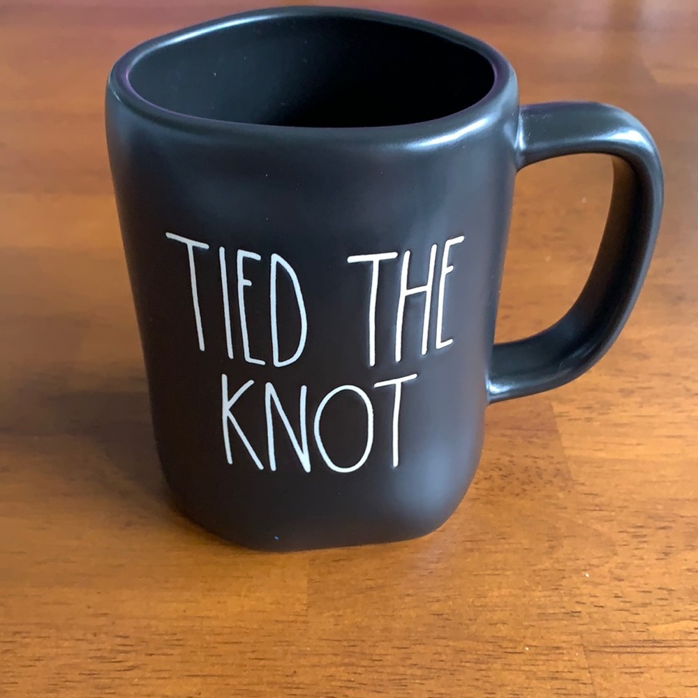 Rae Dunn Tied the Knot Black Mug